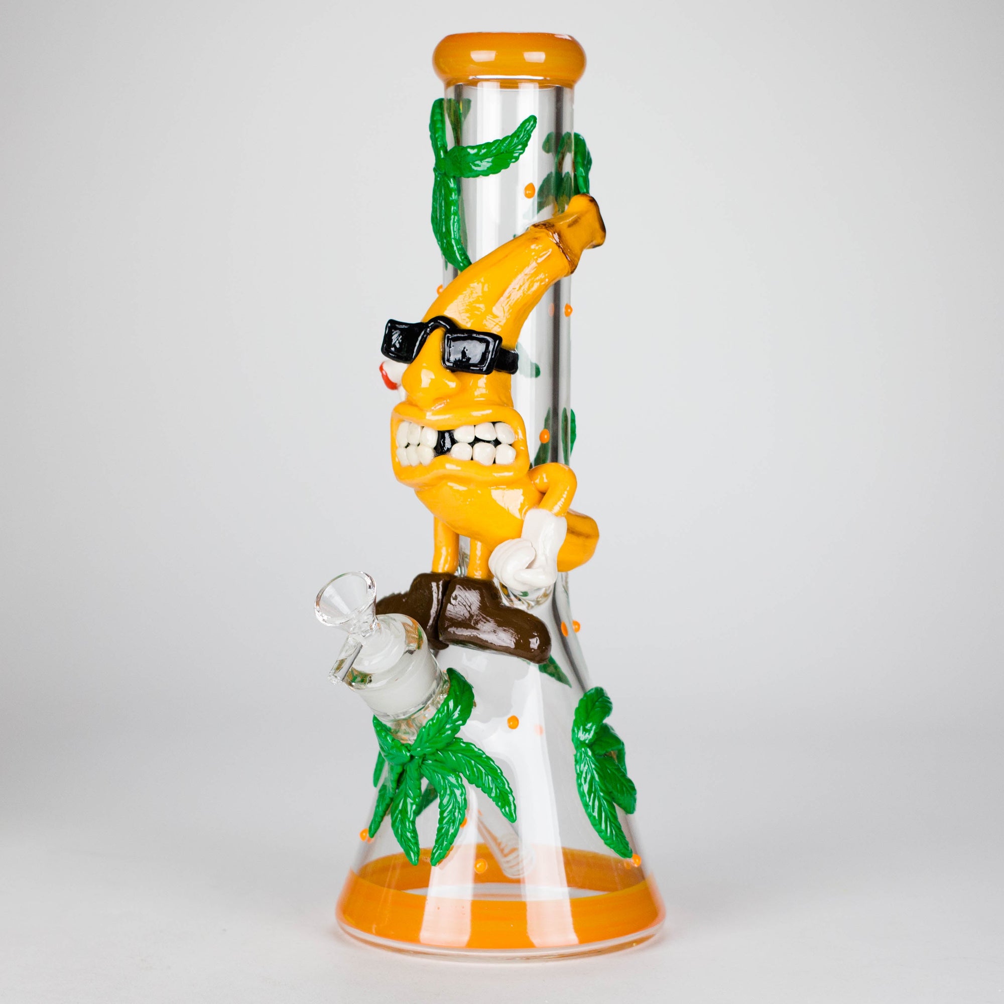 13" Bananabudz Glow in the dark Glass Bong