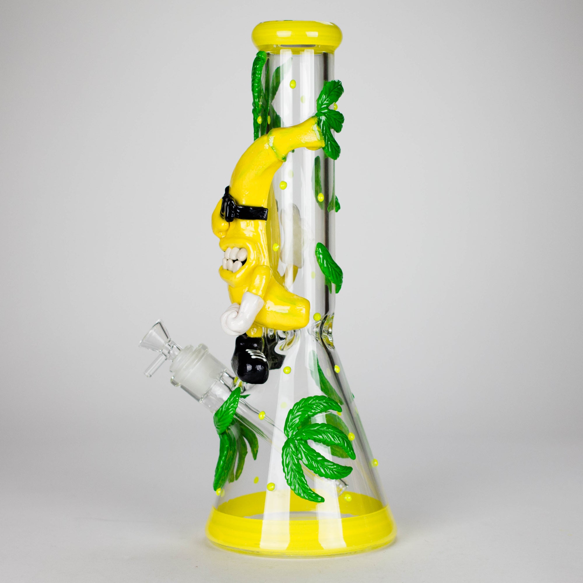 13" Bananabudz Glow in the dark Glass Bong