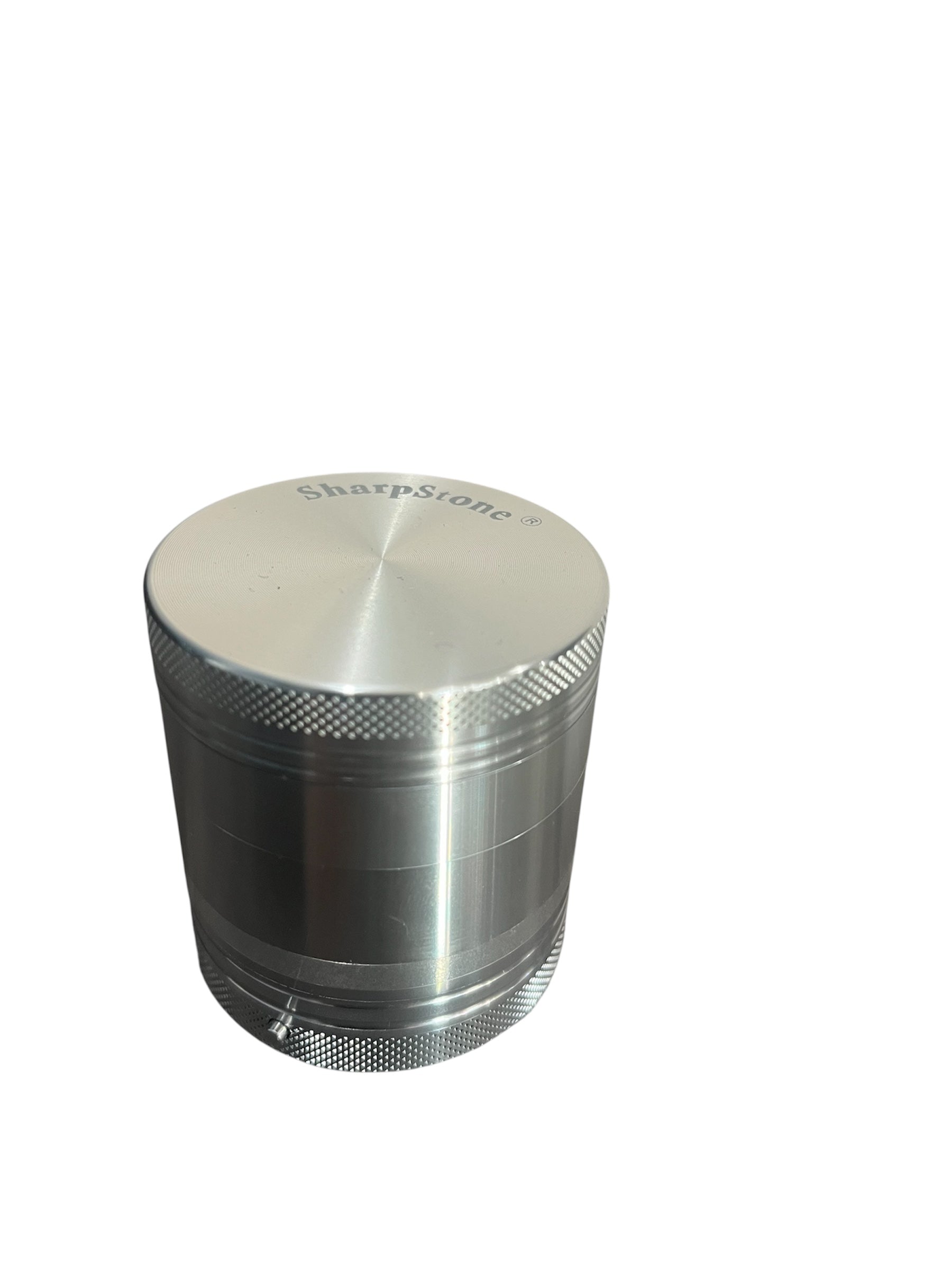Silver 4 pcs aliminum Grinder sharpstone with vibration