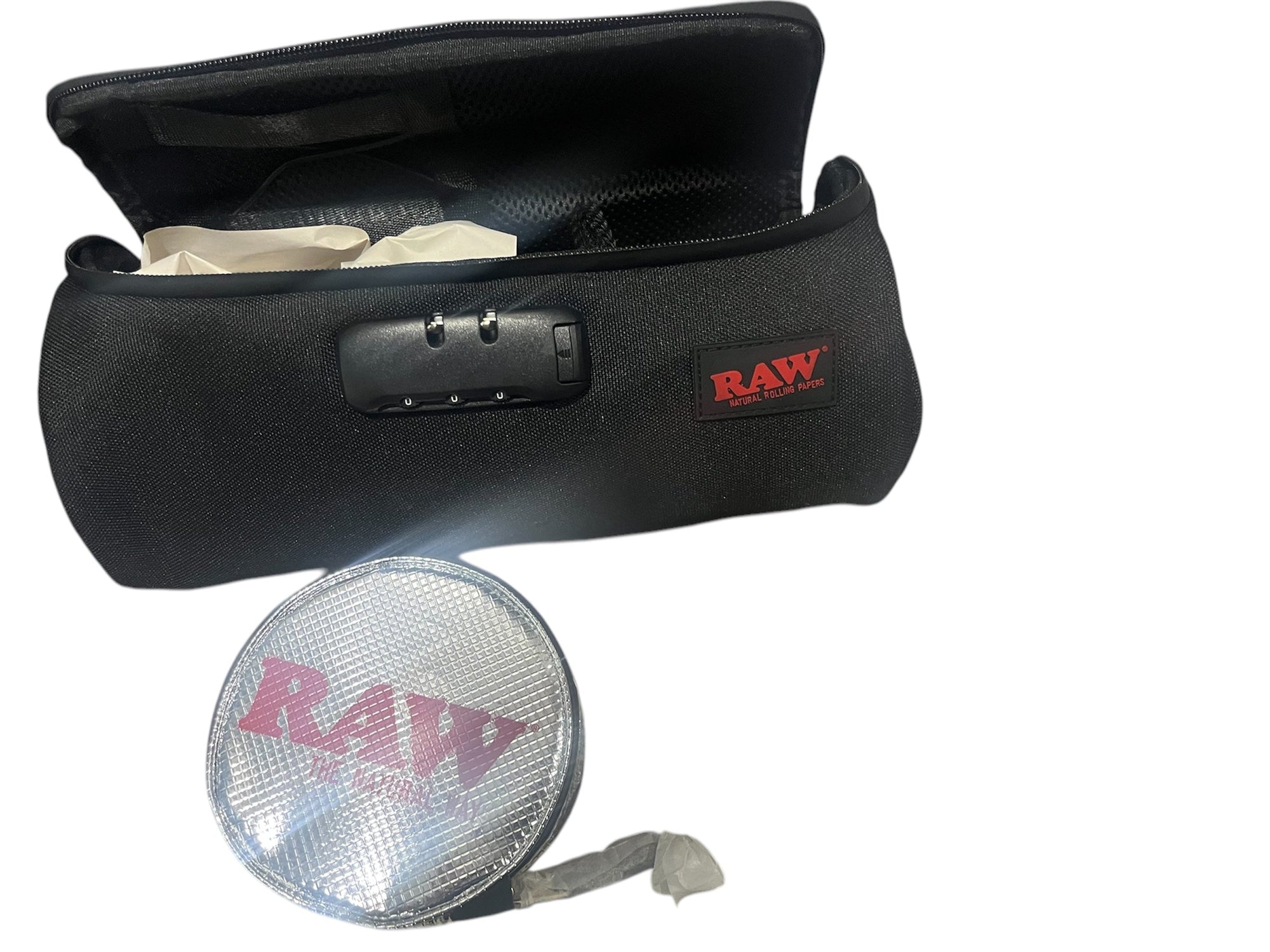 RAW mini duffel bag BLACK with code lock